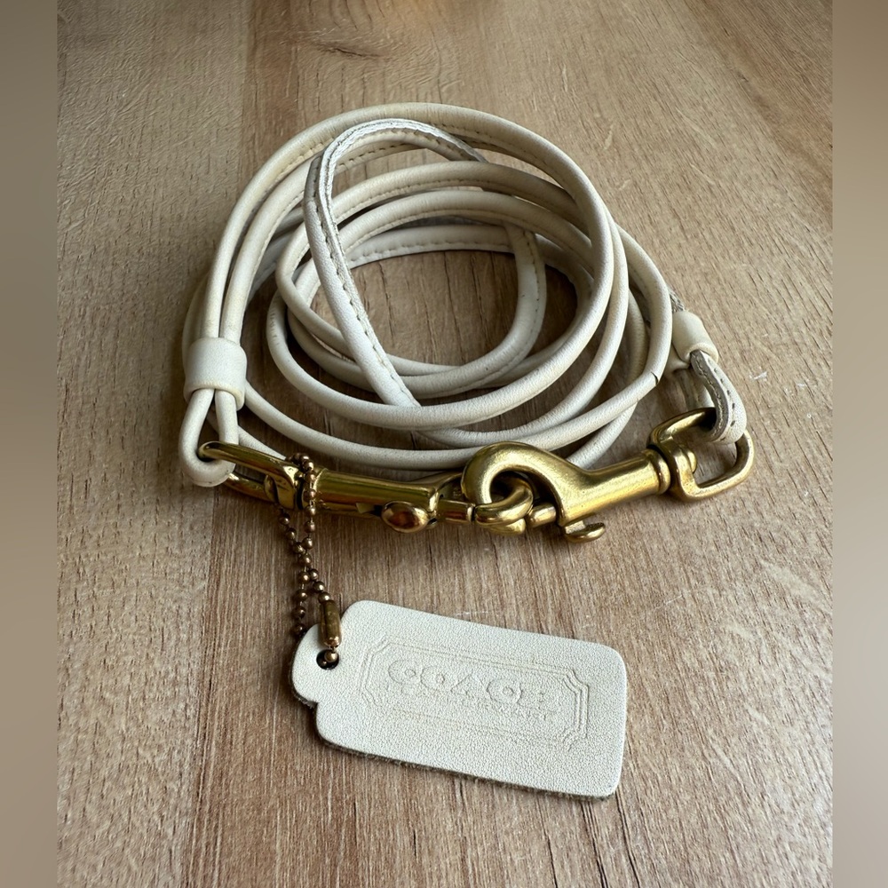 Vintage Coach replacement strap and Hangtag bone